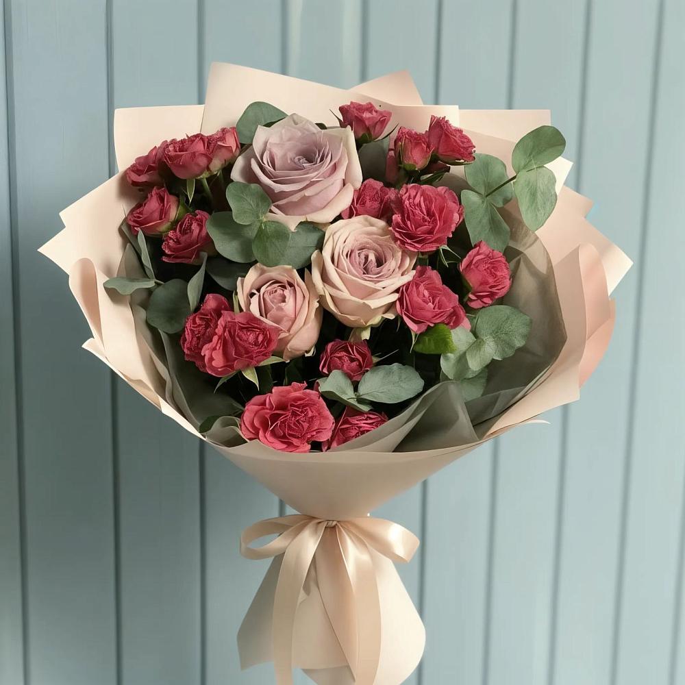 Букет цветов из: Гвоздики и Розы в Гусиноозерске