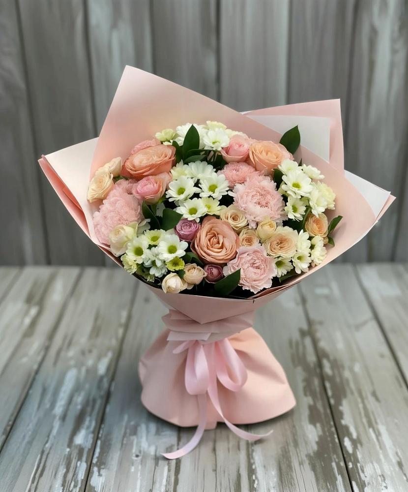 Букет цветов из: Гвоздики, Розы и Хризантемы в Гусиноозерске