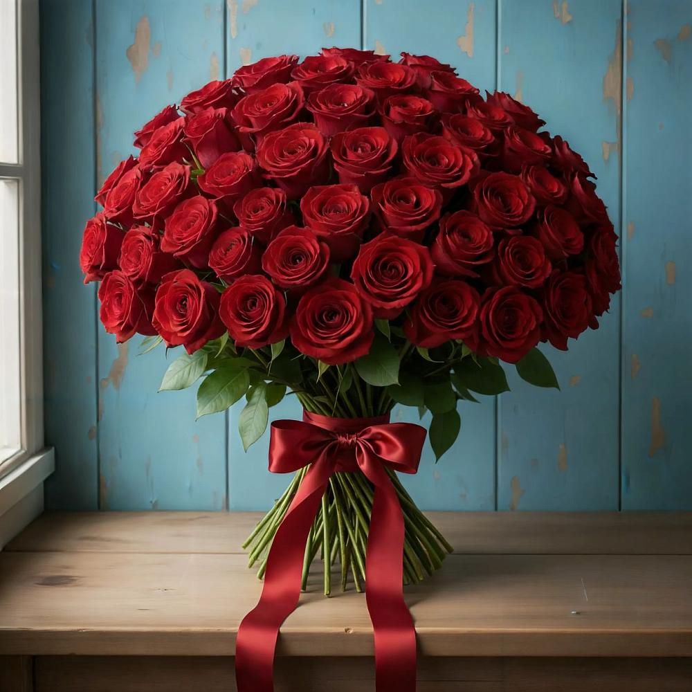 Букет Красные розы Блэк Меджик в Гусиноозерске