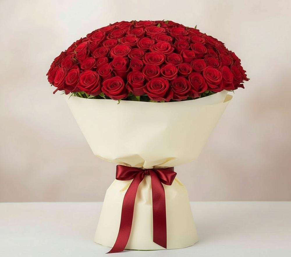 Букет 101 Красная роза Милано в Гусиноозерске