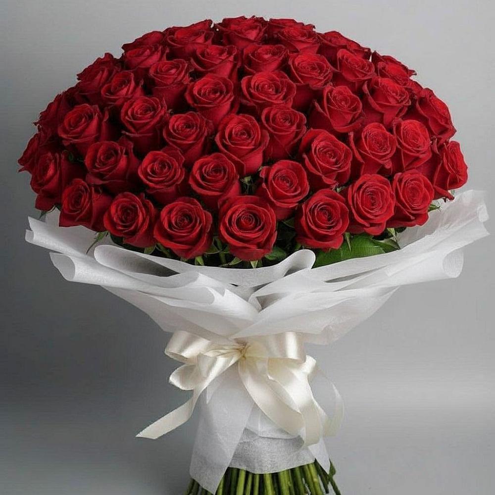 Букет 101 Красная роза Блэк Мэджик в Гусиноозерске