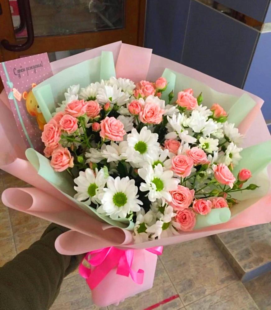 Букет цветов из: Розы и Хризантемы в Гусиноозерске