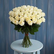 Букет 51 Белая роза Эдлесс Лав в Гусиноозерске