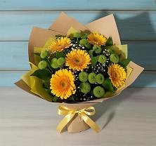 Букет цветов из:  Герберы и Хризантемы в Гусиноозерске