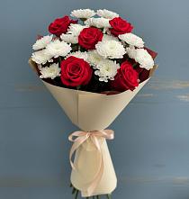 Букет цветов из:  Розы и Хризантемы в Гусиноозерске