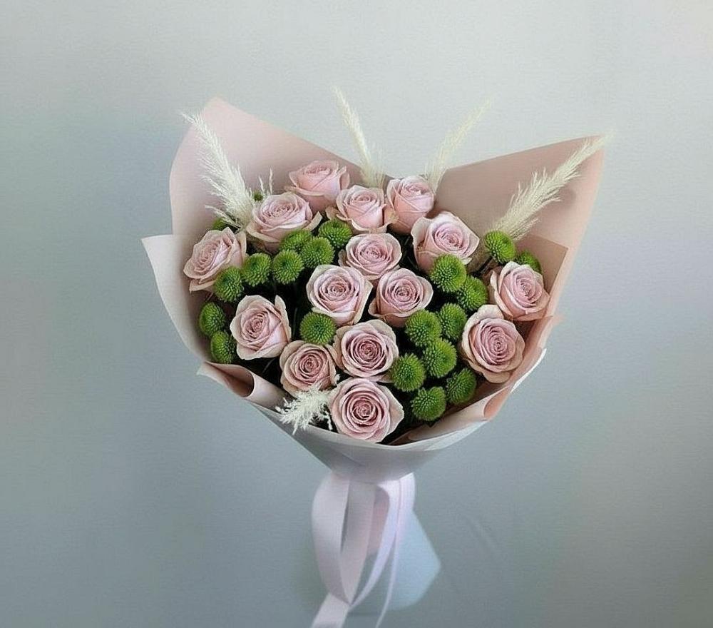 Букет цветов из: Розы и Хризантемы в Гусиноозерске