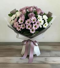 Букет цветов из:  Хризантемы и Розы в Гусиноозерске