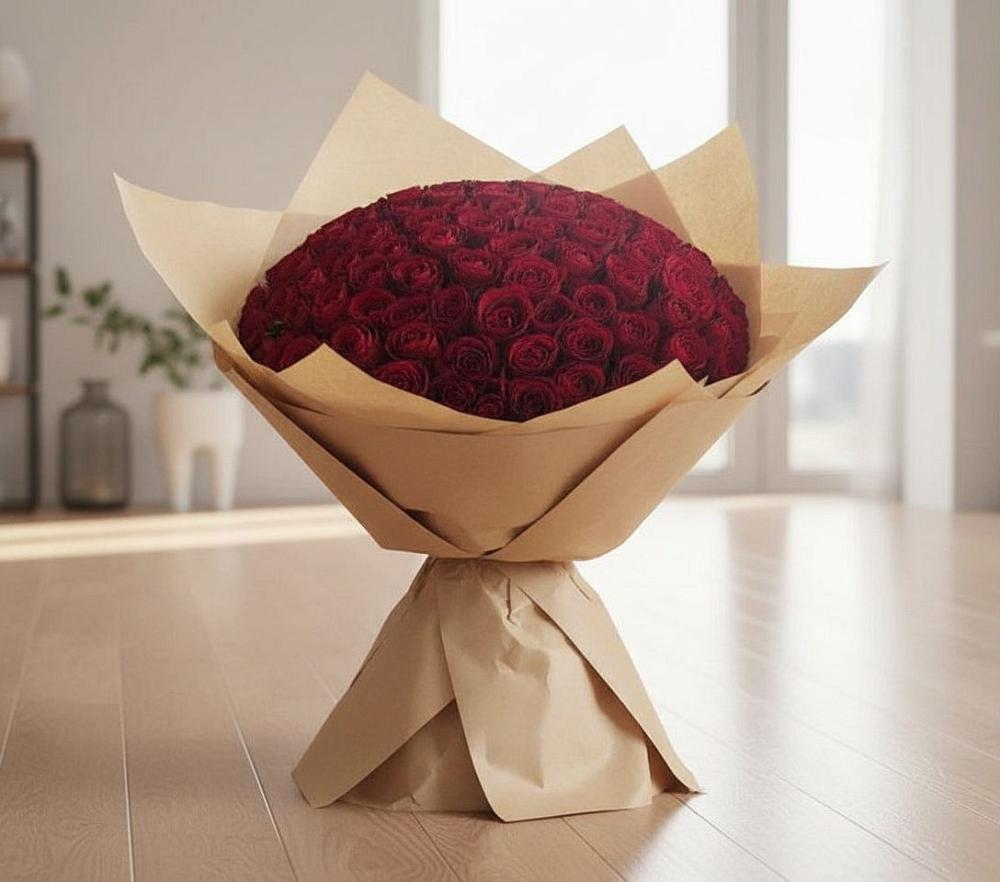 Букет 101 Красная роза в Гусиноозерске