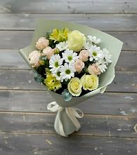 Букет цветов из:  Альстромерии, Розы и Хризантемы в Гусиноозерске