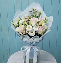 Букет цветов из:  Розы и Лизиантусы #REPLACE_PRED# Гусиноозерске