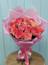 Букет 15 Розовых роз Равель #REPLACE_PRED# Гусиноозерске