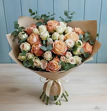 Букет цветов из:  Альстромерии и Розы в Гусиноозерске